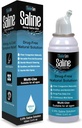 Saline Spray for Nose - Nasal Spray Saline Solution for Newborn, Baby & Adults, Salt Water Decongestant Mist for Stuffy Nose, Travel Friendly, Natural, 0.9% Saline - 100 ml (3.4 fl oz)