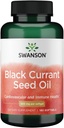 Swanson Black Currant Seed Oil - Herbal Supplement Promoting Immune System & Heart Health Support - Natural Formula Supporting Joints Health - (180 Softgels, 500mg Each)