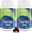 Taurine 1000mg - Liposomal Taurine Amino Acid Supplement for Heart, Liver, and Brain, Longevity, Exercise - High Absorption, Vegan & Gluten Free (60 Softgels - 2 Pack)