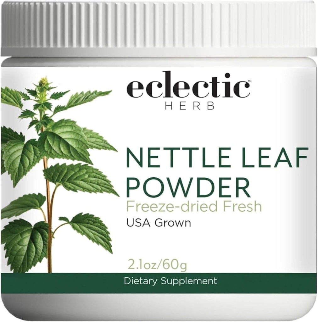Eclectic Institute Raw Fresh Freeze-Dried Nettle Leaf Whole Food Powder | 2.1 oz (60 g)