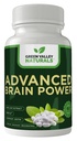 GREEN VALLEY NATURALS - Advanced Brain Power - Supports Healthy, Normal Brain Function, Focus and Concentration, clinically formulated to Support Healthy Brain Clarity. (1 Bottle, 60, Count)