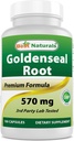 Best Naturals Goldenseal Root 570 mg (Non-GMO) 100 Capsules