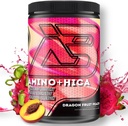 Amino + HICA EAA Supplement | Enhanced Recovery, Better Endurance, Increased Strength, Energy, Hydration | Bcaa, Electrolytes, Leucine, Powder, 30 Servings (Dragon Fruit Peach)