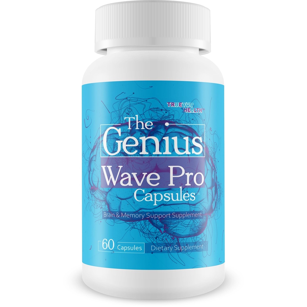 The Genius Wave Pro Capsules - Our Best Brain Supplements for Memory and Focus - Memory Vitamins for Memory and Brain Focus - Memory Focus Supplement for Brain - Memory Vitamins Brain for Women & Men