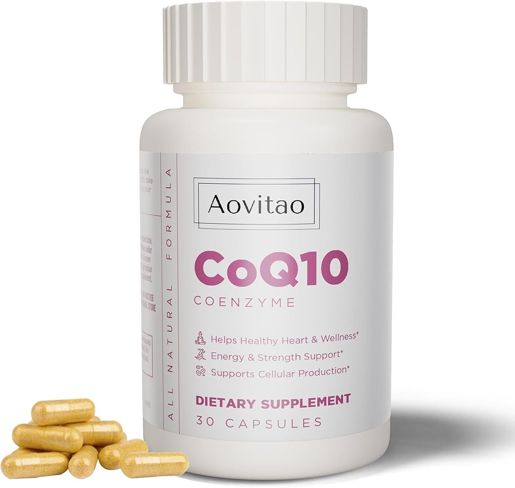 CoQ10 for Women Female Q10 Antioxidants Detox Menopause Immuse 200mg 30 Veg Non-GMO and Gluten Free Immune Supplement