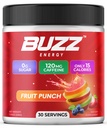 Morning Buzz Energy Drink Powder - Sugar Free Energy Drink Mix - Pre Workout Drink Mix with 18 Vitamins & Minerals, No Jitters, No Crash - Gluten Free, No Artificial Dye, Original Fruit Punch Flavor