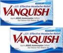Vanquish Extra Strength Headache and Pain Relief, with Acetaminophen, Aspirin, and Caffeine | Digital Eye Strain | 100 Count, Pack of 2