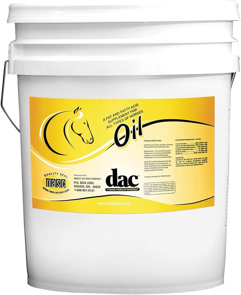 DAC Oil Supplement for all Horses 5 Gallon
