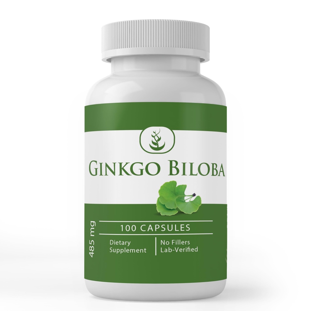 PURE ORIGINAL INGREDIENTS Ginkgo Biloba, (100 Capsules) Always Pure, No Additives Or Fillers, Lab Verified