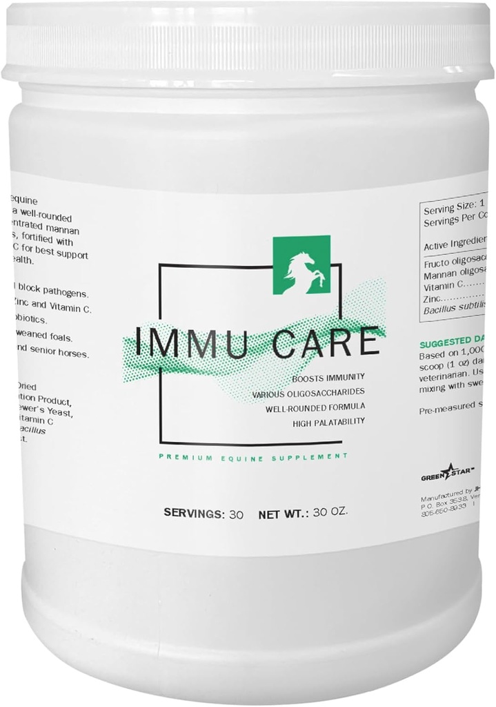 Green Star, Immu Care™, Powder Equine Supplement, Feed Additive, 2 Lbs
