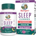 MaryRuth Organics Melatonin Gummies | 5mg Sleep Gummies with Vitamin B6 | Made with Organic Cane Sugar | Relaxation & Sleep Support for Adults | Vegan | Non-GMO | Gluten Free | 60 Count