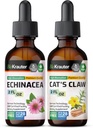 BIO KRAUTER Echinacea Tincture 2 Fl. Oz. & Cat's Claw Tincture 2 Fl. Oz.