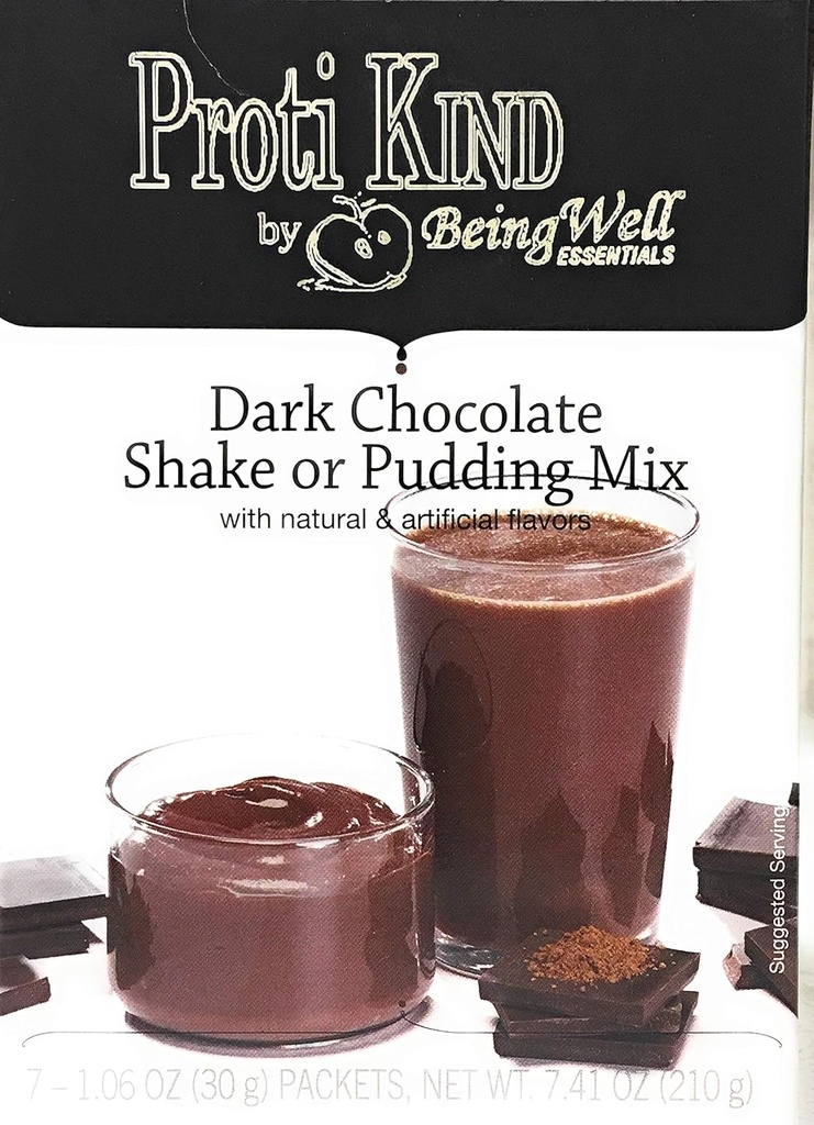 Proti Kind High Protein Diet Shake & Pudding - Low Calorie - Low Sugar - Low Carbs (7 servings) (Dark Chocolate)