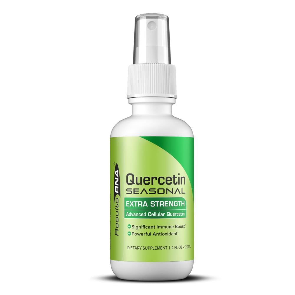 Results RNA – Quercetin Seasonal Provides Exceptional Immune & Respiratory Support in a Delicious Oral Spray – Reduce Oxidative Stress & Enjoy Seasonal Relief. (4 oz - 60 Day)