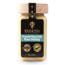 Bee and You Royal Jelly Raw Honey, Propolis Extract, 100% Natural Superfood, Ultra Pure, Immune Support Supplement, Antioxidants, Keto, Paleo, Gluten-Free, 6.7 oz