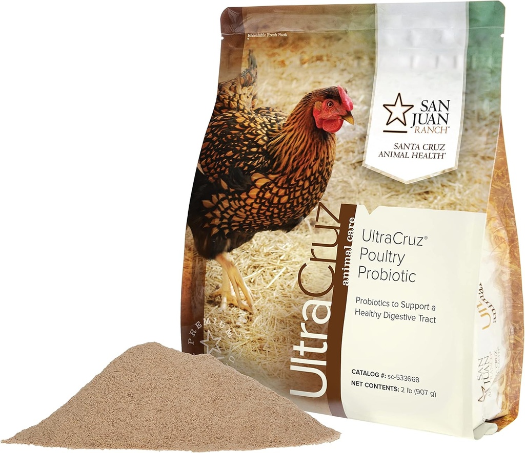 UltraCruz Poultry Probiotic; 2 lb, Brown
