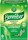 Benefiber Fiber Supplement On the Go Stick Packs for Convenient Use 28 Stick Packs Per Box (1 Box Only)