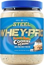 Steel Supplements Whey-Pro | Whey Protein Powder for Men and Women | Peanut Butter Cookies & Creme | 25 Servings (1.82lbs) | BCAA Amino Acids | Essential Amino Acids | Gluten Free | Low Carb