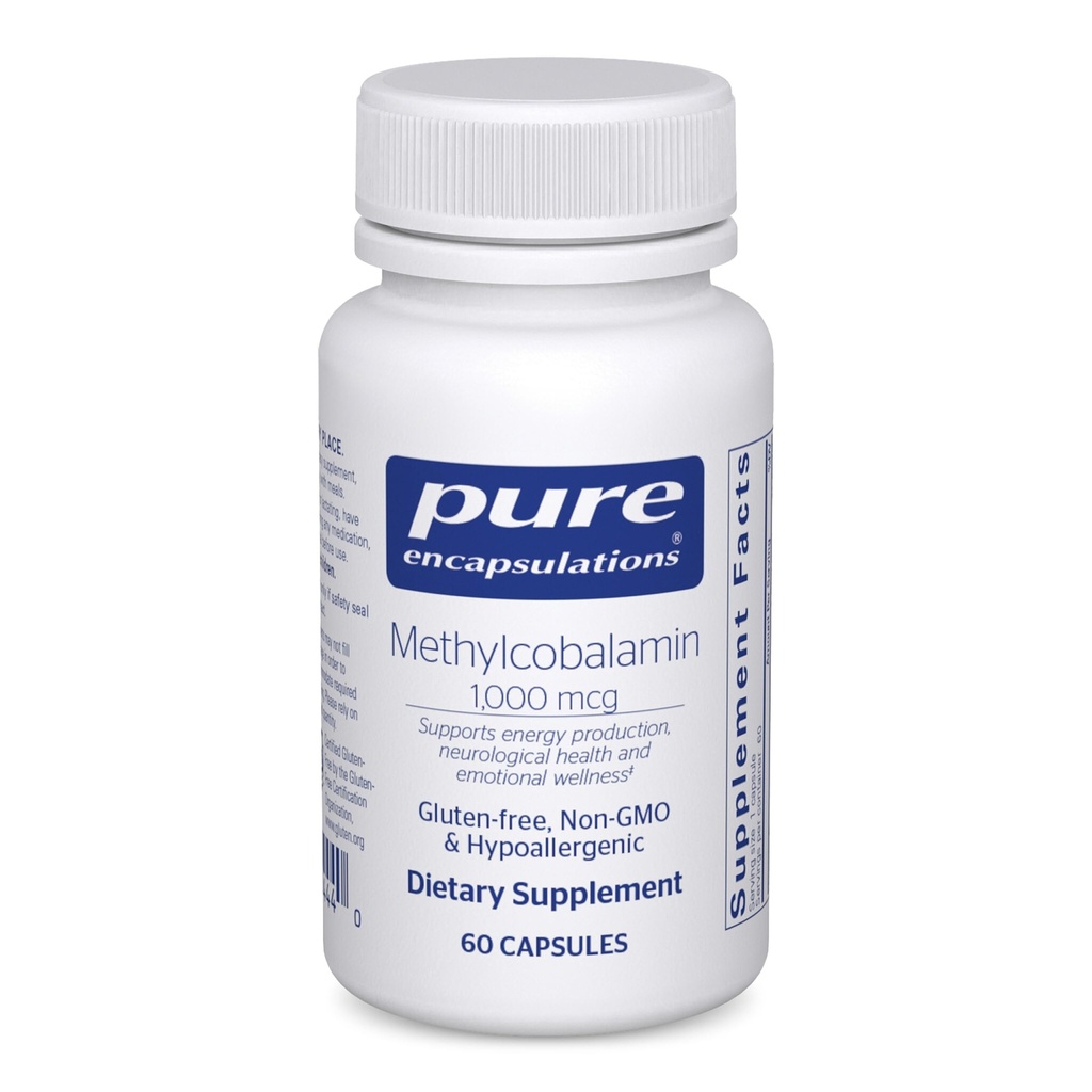 Pure Encapsulations Methylcobalamin 1,000 mcg, 60 Capsules