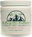 Healthy Energy Drink Powder - Stevia & Natural Caffeine | Elevated Energy Fizzy Drink Mix | Strawberry Kiwi | 30 Servings