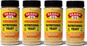 Bragg Nutritional Yeast Seasoning – Vegan, Gluten Free Cheese Flakes – Good Source of Protein & Vitamins – Nutritious Savory Parmesan Cheese Substitute – Non GMO Verified, 4.5 Ounce, 4-Pack