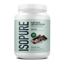 Isopure Plant-Based Protein Powder – 20g Organic Pea and Rice Protein with a Complete Amino Acid Profile – Supports Muscle Recovery & Lean Nutrition, Chocolate, 20 Servings