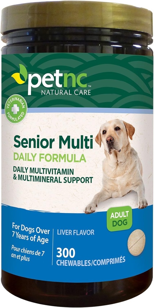 PetNC Natural Care Senior Multivitamin Chewables for Dogs