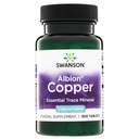 Swanson Copper Chelate Mineral Supplement for Adults Seeking Antioxidant, Immune, and Red Blood Cell Support - 2 mg (300 Tablets)
