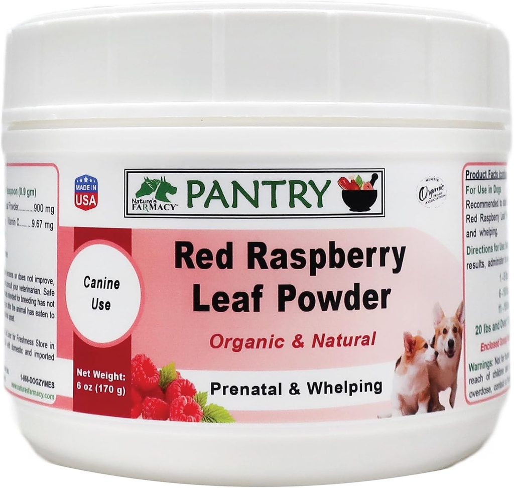 Dogzymes Organic Red Raspberry Leaf Powder (6 Ounce)