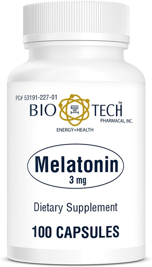 Bio-Tech Pharmacal Melatonin (3mg, 100 Capsules)