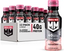 Muscle Milk Pro Series Protein Shake, Slammin' Strawberry, 40g Protein, 14 Fl Oz, 12 Pack