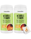 NaturalSlim Metabolic Vitamins, Multivitamin for Women & Men, Supports Energy, Metabolism & Nutrient Absorption with Digestive Enzymes, B-Complex & Niacin – 2 Pack
