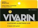 Vivarin, Caffeine Pills, 200mg Caffeine in Each Tablet, Safely and Effectively Helps You Stay Awake, Alertness Aid, Energy Supplement, 16 Tablets - 5 Pack