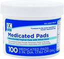 Quality Choice Hemorrhoidal Pads Medicated Cooling Relief 100 Count Each
