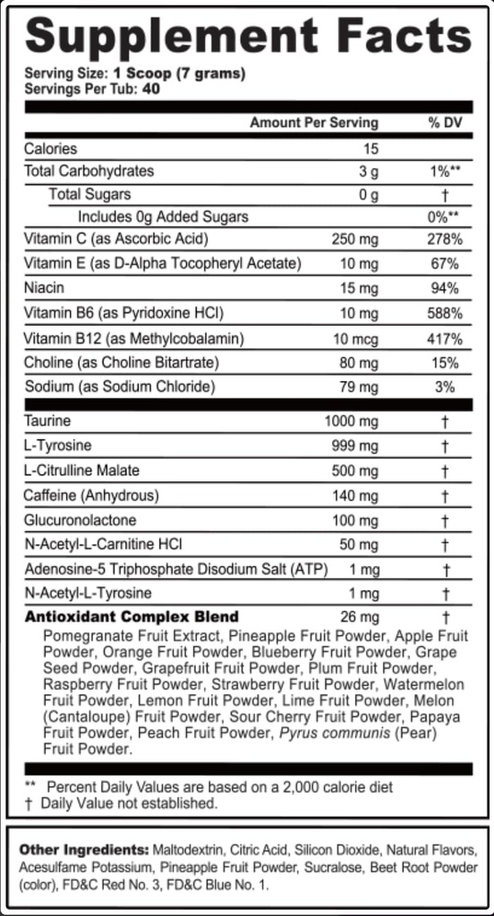 G Fuel Energy Drink Powder, Pre Workout Caffeine Mix for Gaming, Sugar Free Focus Amino, Vitamin + Antioxidants, 9.9oz (Citrus Green Tea, 40 Servings)