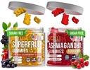 Joyli Ashwagandha & Superfruit Gummies Bundle – Mind & Body Balance + Daily Wellness Support – Vegan Multivitamin Formula with Goji, Elderberry, Vitamin C, D & Zinc – 2 Pack for Adults