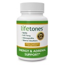 Life Tones Energy & Adrenal Support Capsules - Natural Energy Boost, Stress Relief, and Adrenal Health Formula - 60 Vegan Vitamins