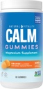 Natural Vitality CALM, Magnesium Supplement, Stress Relief Gummies, Supports a Healthy Response to Stress, Gluten Free, Vegan, Orange Flavored, 60 Gummies