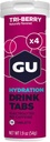 GU Energy Hydration Electrolyte Drink Tablets, Enhanced Endurance Sports Drink for Running, Cycling, Triathlon, 4-Count (48 Servings), Tri-Berry
