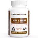 Real Mushrooms Lion’s Mane Pet Mushroom Supplement – Pet Wellbeing Capsules – for Cat & Dog Supplement & Vitamins – Support Mindful Routines – Organic, Vegan, Non-GMO, 120 Count