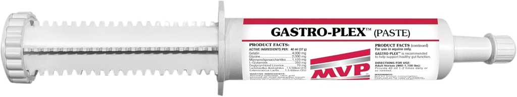 MVP Gastro-Plex Paste 5-Pack (10 doses) Gastric Stress Relief Paste for Horses