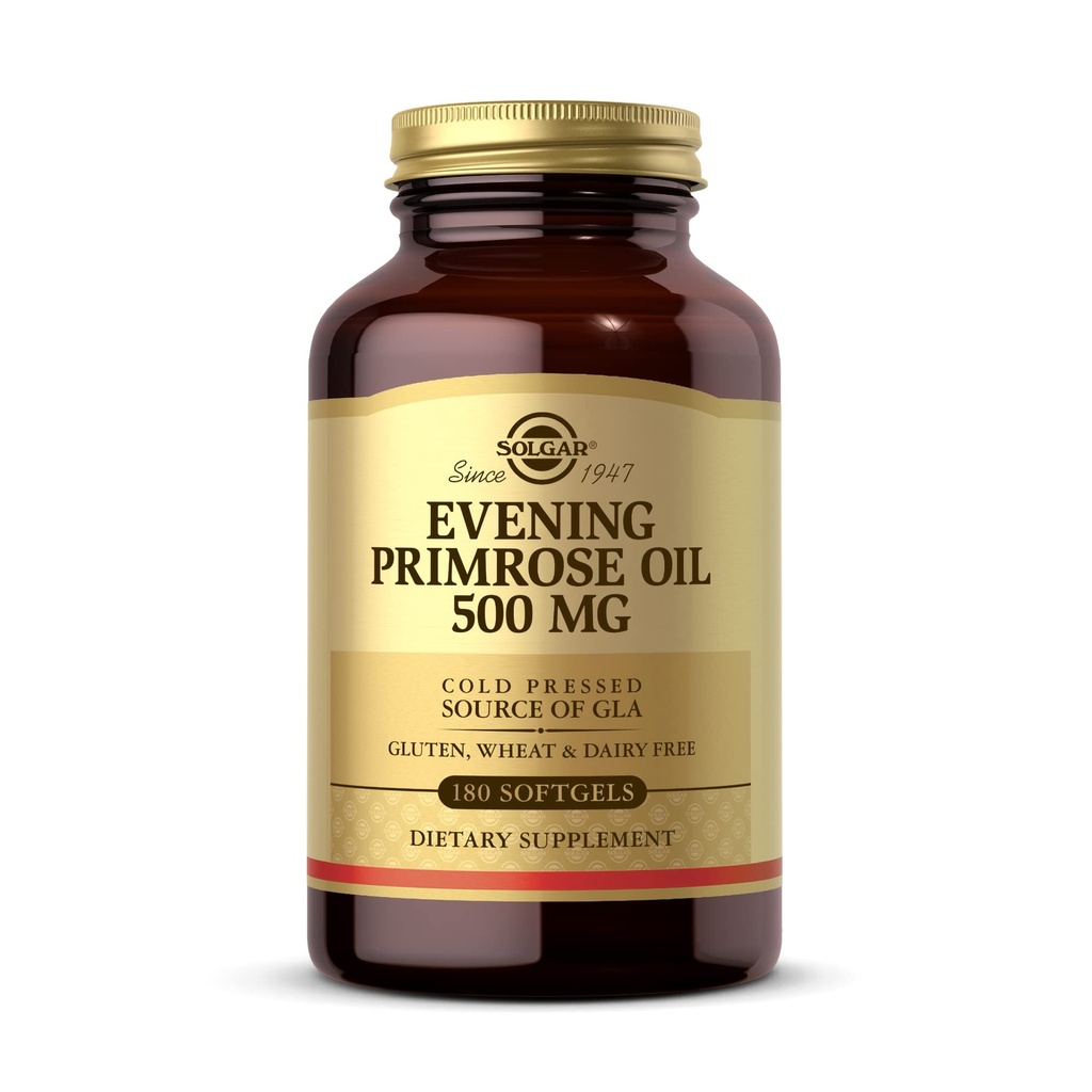 Solgar Evening Primrose Oil Supplement, 500 mg, 180 Count