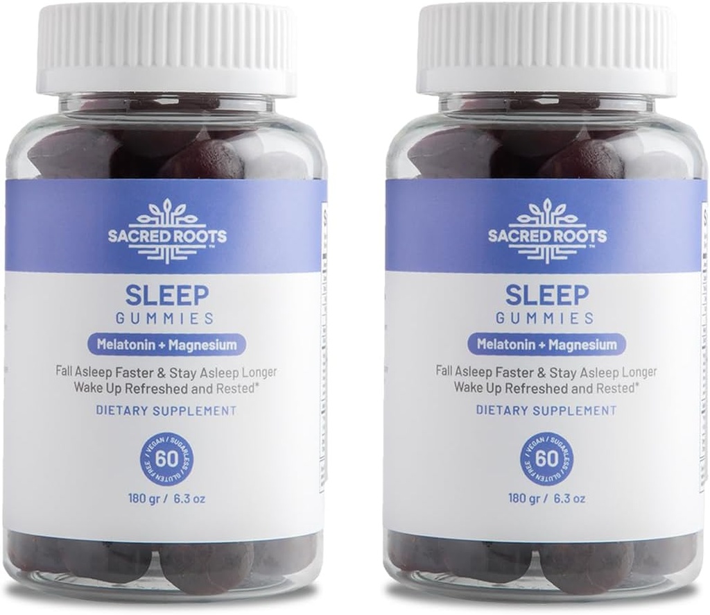 Sleep Gummies - Sugar Free Melatonin Gummies with Magnesium for Sleep Support - Botanical Blend of Natural Ingredients - Keto, Vegan, Non-GMO & Gluten-Free - Made in USA (60 Servings)
