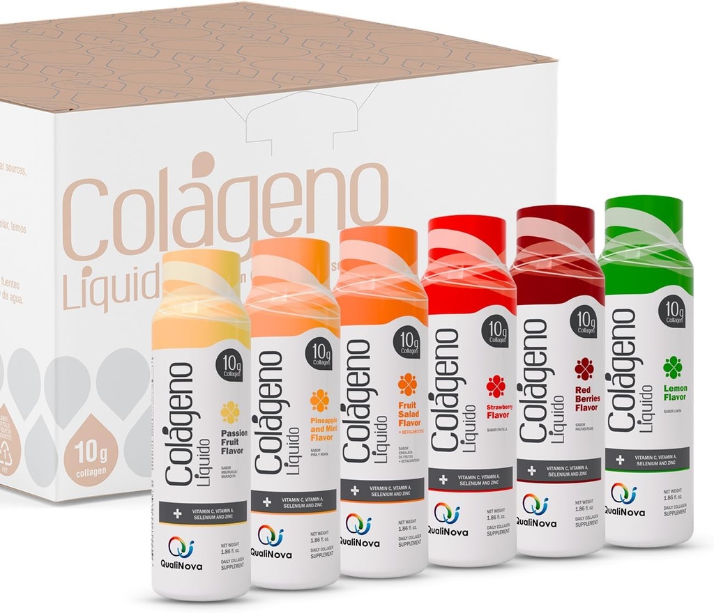 Hydrolyzed Liquid Collagen for Women & Men (30 Pack) –3X Faster Absorption, 10g Collagen Drink for Anti-Aging, Hair Growth & Joint Support- Individual Shots- 6 Tropical Flavors