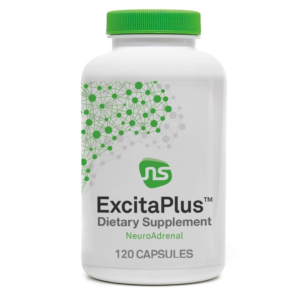 Neuroscience ExcitaPlus - Adrenal Support Supplements for Cortisol Health Support with L-Tyrosine, Rhodiola, and B Vitamins - Promotes Stress Resilience, Energy and Focus (120 ct)