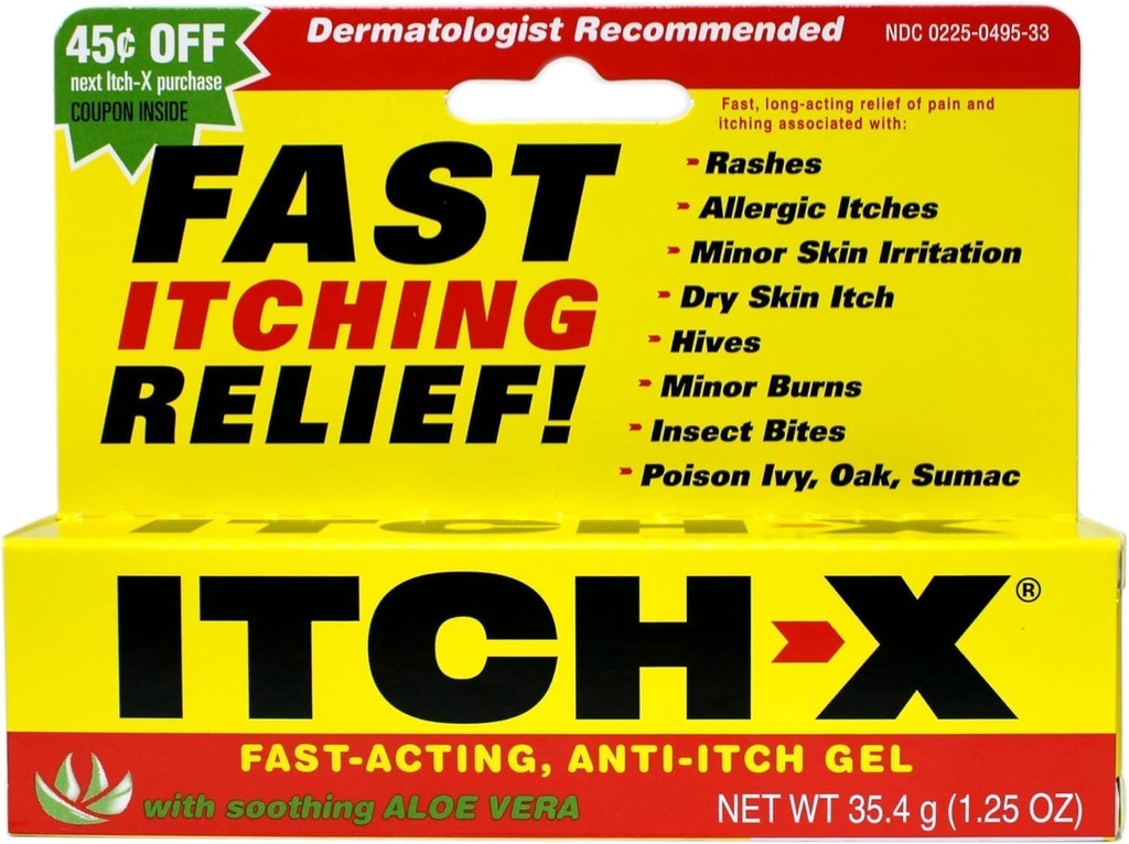 788802 Tube Anti-Itch Itch X Gel 1.25oz Quantity of 1 unit by Ascher, B.F. & ...