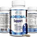 Adrenal Support, Cortisol Manager, Adrenal Health, Maintain Balanced Cortisol Levels, Stress Relief Supplement with Ashwagandha, L-Tyrosine - 60 Capsules