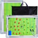 Pure Vie Magnetic Soccer Coaching Tactics Board, Portable Soccer Clipboard for Coaches Soccer Dry Erase Whiteboard Strategy Tactical Blackboard Football Coach Board with Player Markers, Pen and Eraser