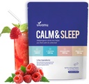 VivoNu Calm & Sleep Powdered Drink Mix Raspberry L Theanine Ksm-66 Ashwagandha Magnesium Glycinate Vitamin D 3 Supplements for Relaxation & Focus (VSC_M2)