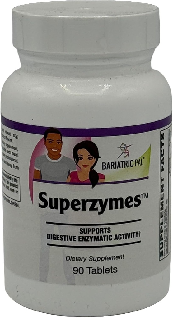 BariatricPal Superzymes Digestive Aid Tablets (90 Count)